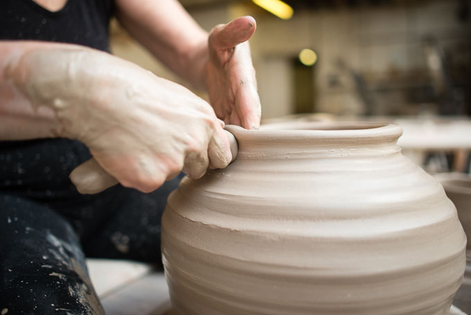 Sandy Brown in her studio 2016